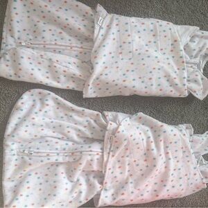 Halo Swaddles with Colorful Dots